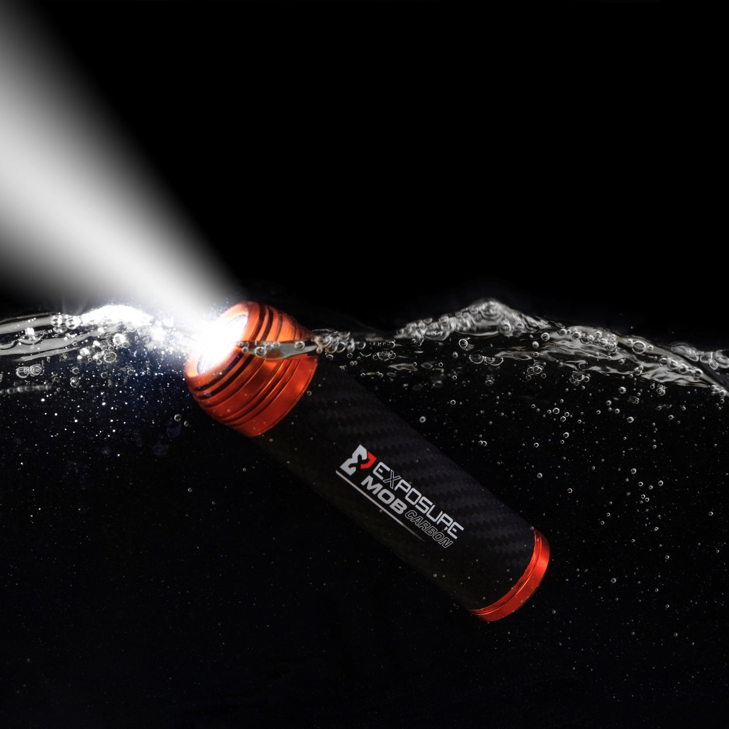 Crew Carbon Floating Torch and Search Light + Water Activated Strobe